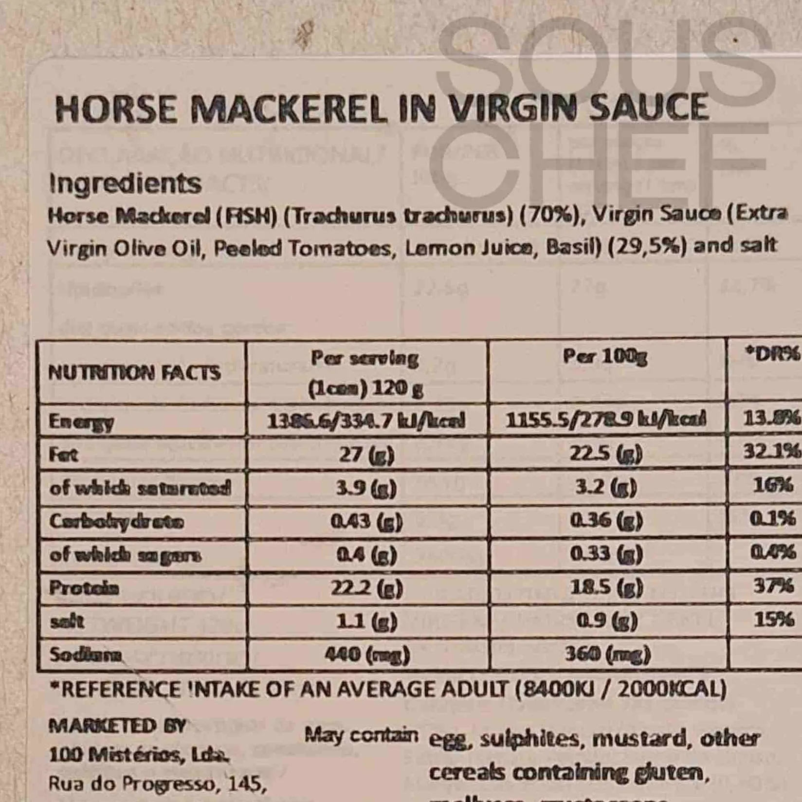 ABC+ Ingredients Brands|Tinned Fish & Seafood^Horse Mackerel in Virgin Sauce, 120g