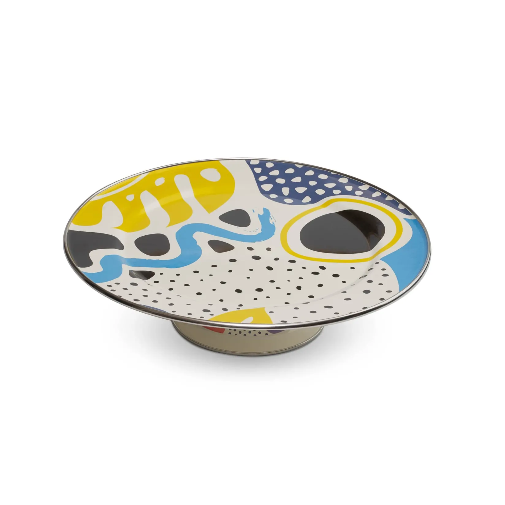 Kapka Enamel Serveware|Tableware Brands^Abstract Enamel Cake Stand, 30cm dia