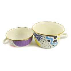 Kapka Enamel Serveware|Tableware Brands^Abstract Enamel Mussel Pot