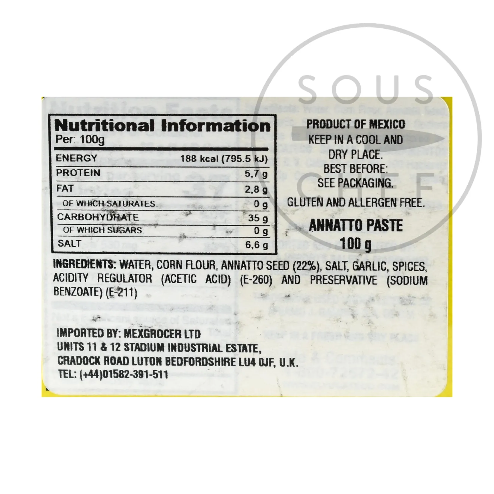 El Yucateco Mexican Ingredients|Sauces & Condiments^Achiote Paste