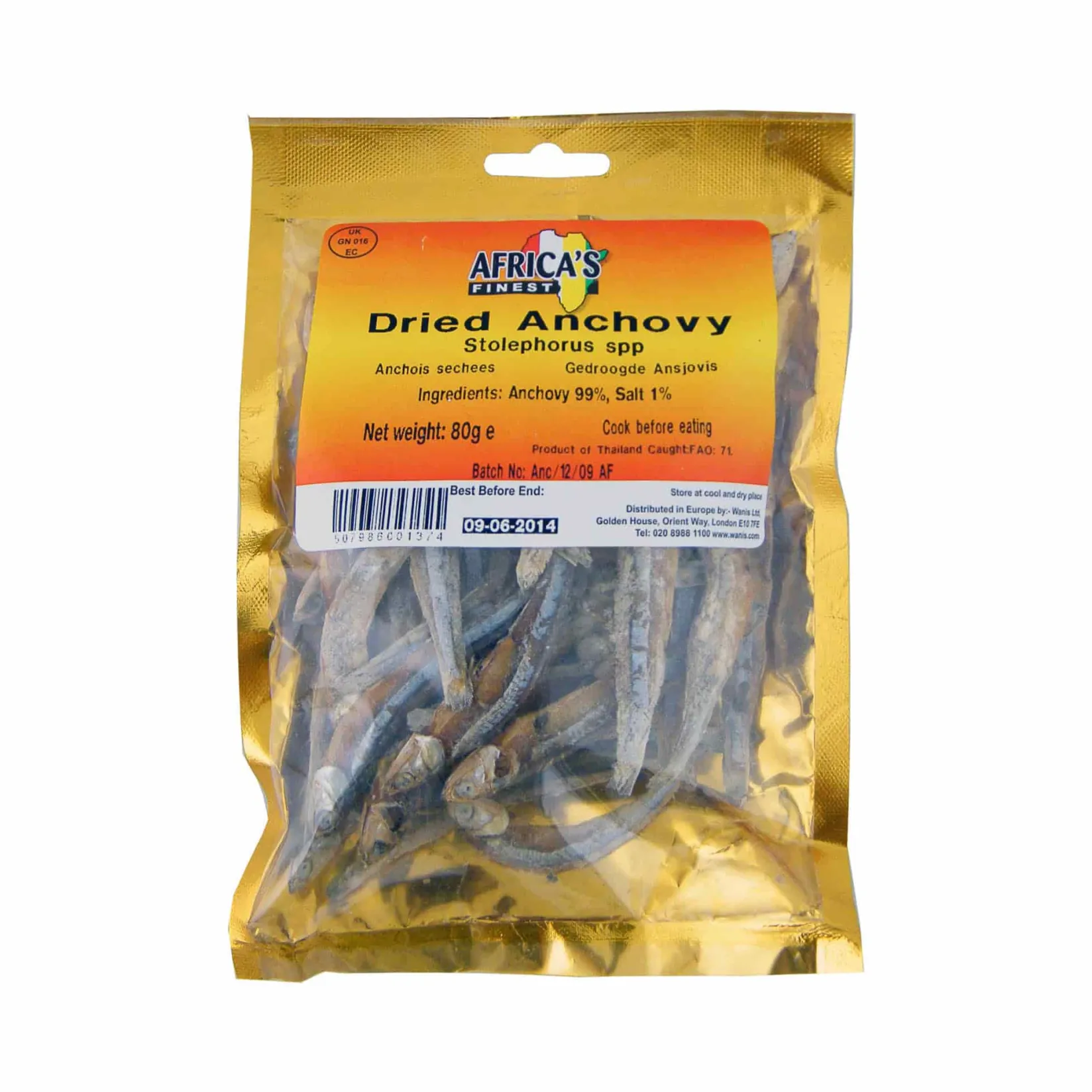 Africas Finest African Ingredients|Tinned Fish & Seafood^Dried Anchovies, 80g