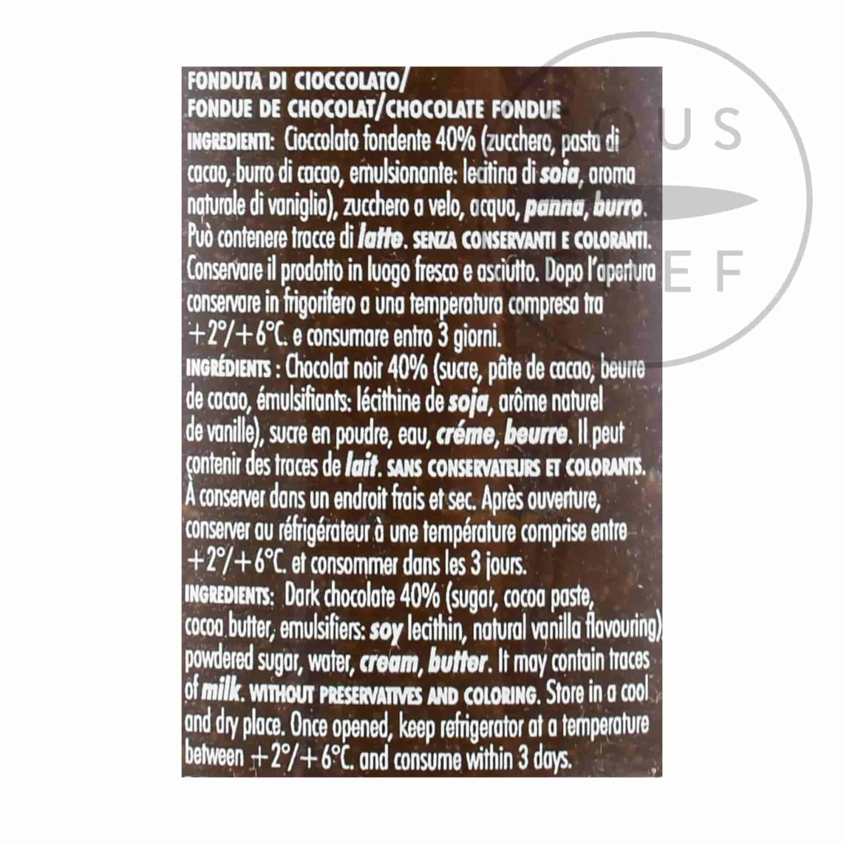 Alpenzu Ingredients Brands|Italian Ingredients^Chocolate Fondue & Burner, 260g