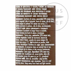 Alpenzu Ingredients Brands|Italian Ingredients^Hazelnut and Cocoa Cream, Palm Oil Free, 250g
