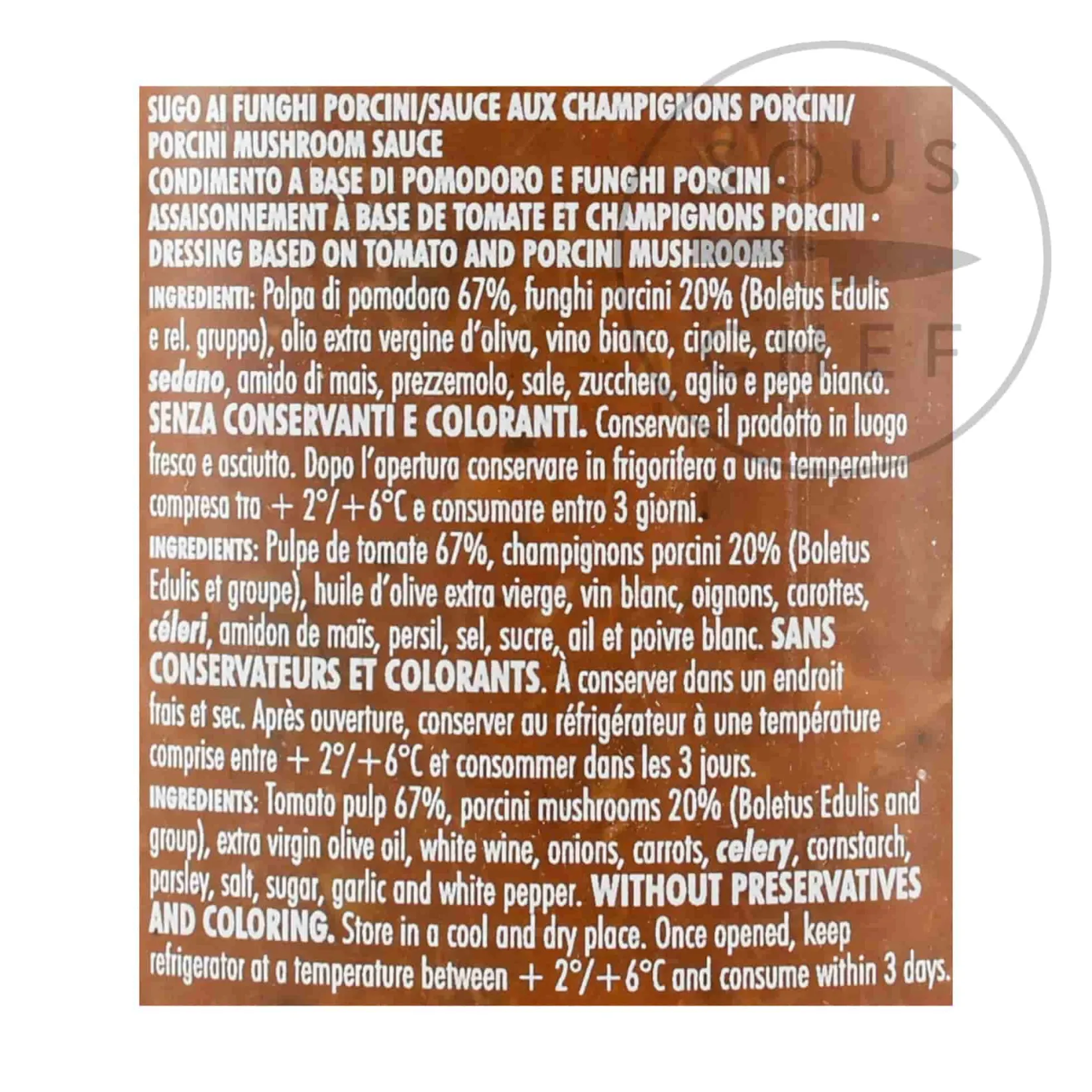 Alpenzu Ingredients Brands|Italian Ingredients^Porcini Mushroom Pasta Sauce, 225g