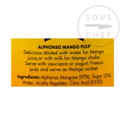 Natco Indian Ingredients|Baking Ingredients^Alphonso Mango Pulp, 850g