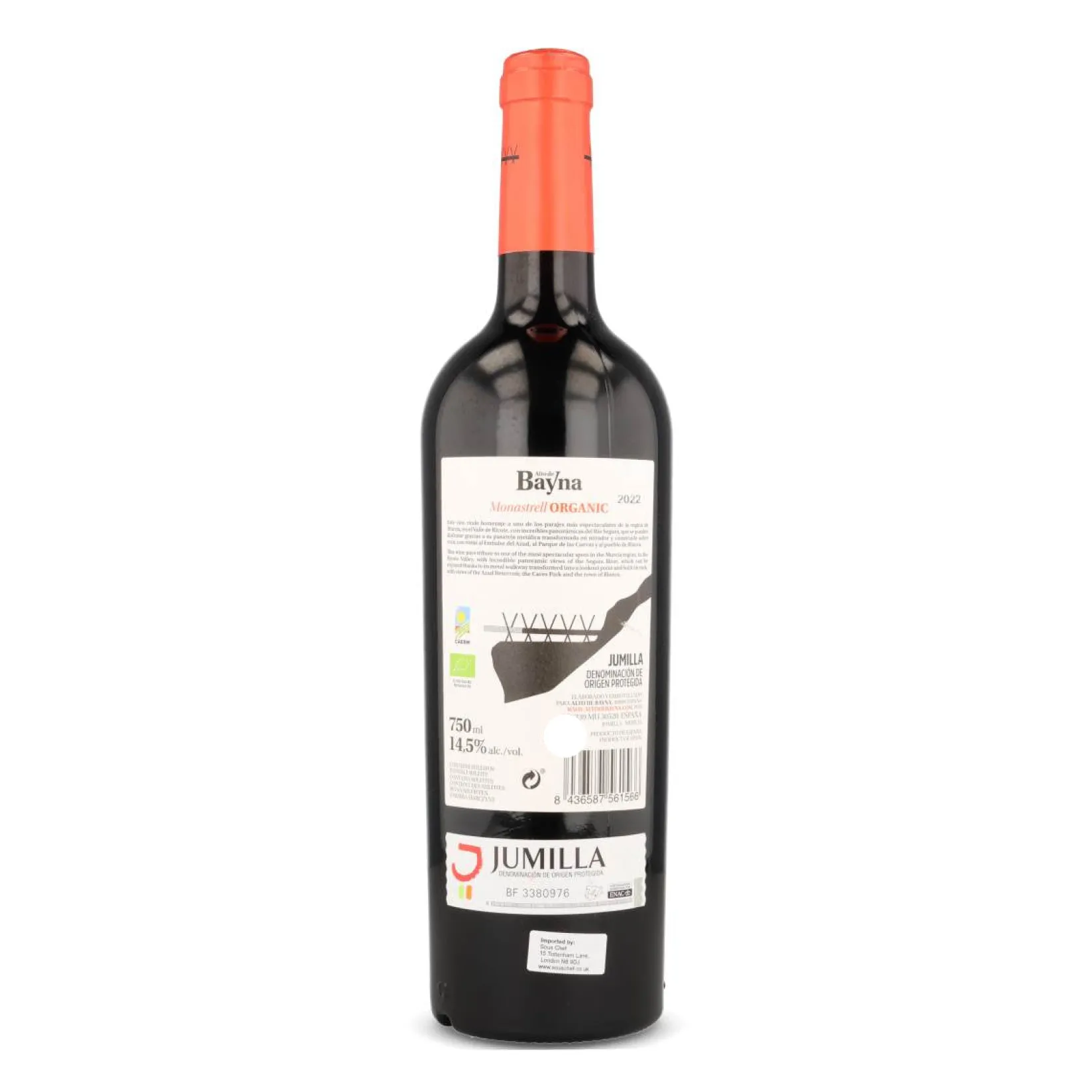 Alto de Bayna Ingredients Brands|Spanish Ingredients^Organic Monastrell Red Wine, 750ml