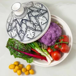 Tunisian Ceramics African Ingredients|Pots & Pans^Alyasamin Patterned Tajine, 30cm