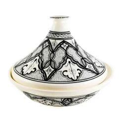 Tunisian Ceramics African Ingredients|Pots & Pans^Alyasamin Patterned Tajine, 30cm