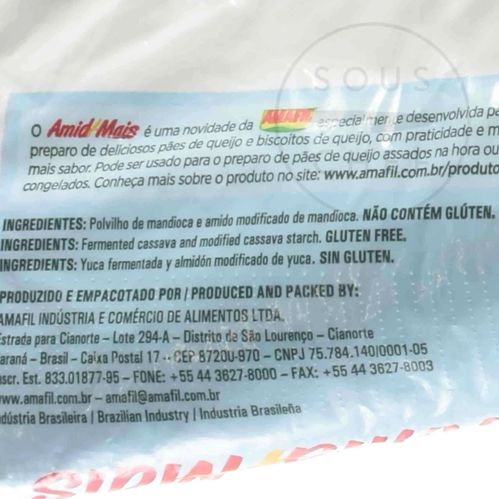 Amafil Ingredients Brands|Brazilian Ingredients^Pao De Queijo - Brazilian Cheese Bread Mix, 1kg