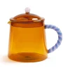 &Klevering Tableware Brands^Amber Glass Teapot, 1 Litre
