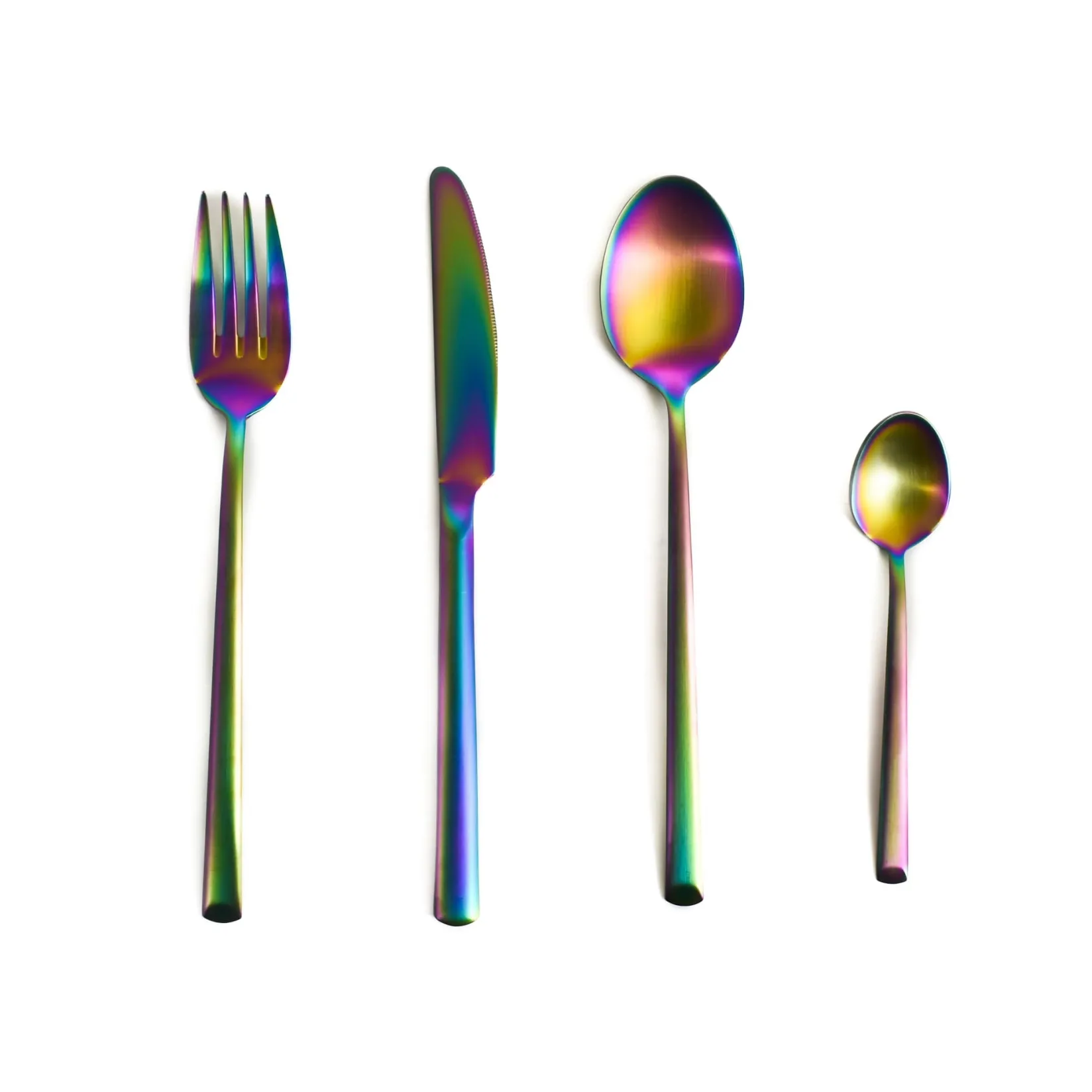 Herdmar Cutlery|Tableware Brands^Arco Matte Multicolour 4 Piece Place Setting Cutlery Set