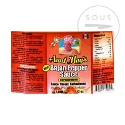 Aunt May Ingredients Brands|Caribbean Ingredients^'s Bajan Pepper Sauce, 340g