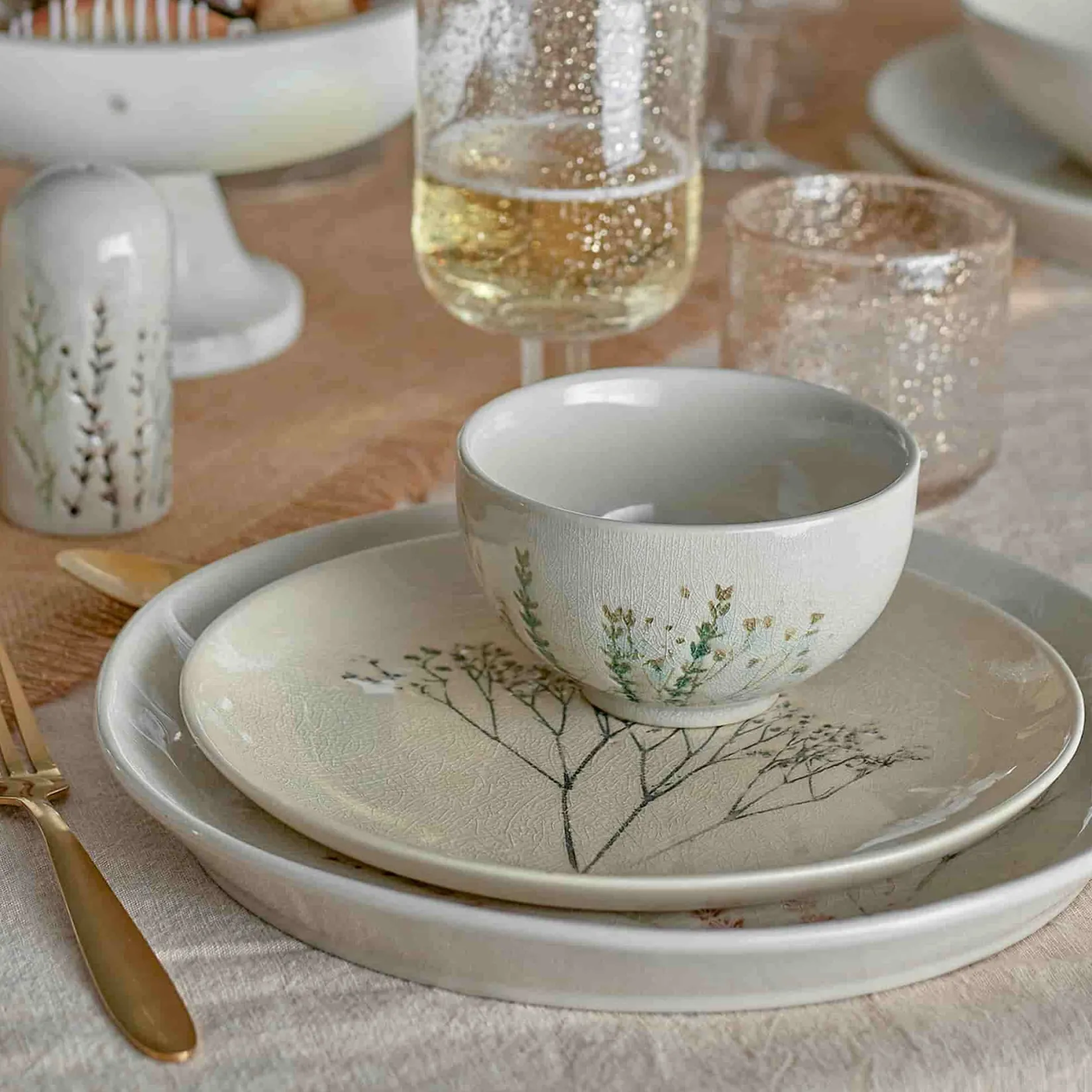 Bloomingville Crockery & Dinnerware|Bowls^Bea Floral Cereal Bowl, 11.5cm