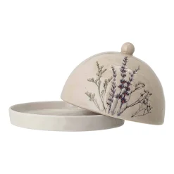 Bloomingville Tableware Brands^Bea Floral Round Butter Dish, 15cm
