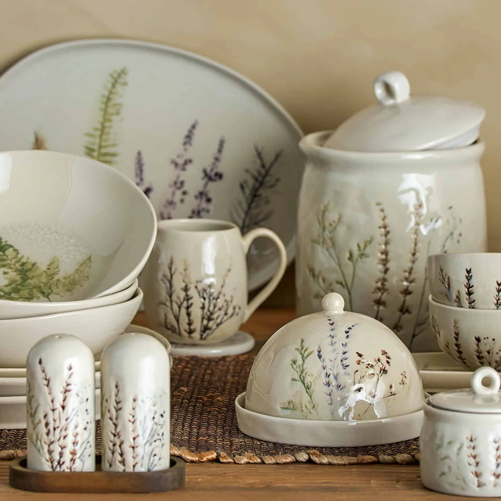 Bloomingville Table Setting|Tableware Brands^Bea Floral Salt & Pepper Shaker Set, 12.5cm