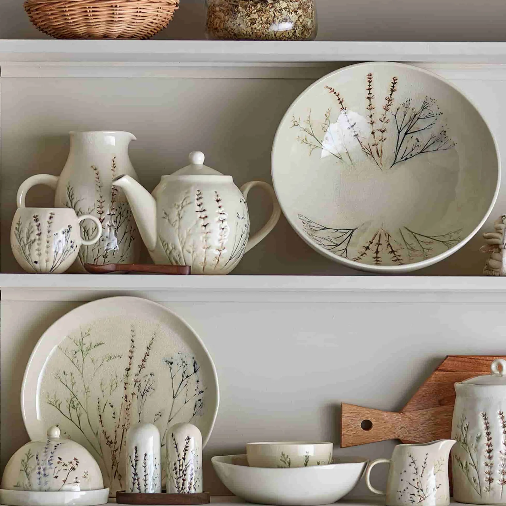 Bloomingville Crockery & Dinnerware|Serveware^Bea Floral Serving Bowl, 30.5cm