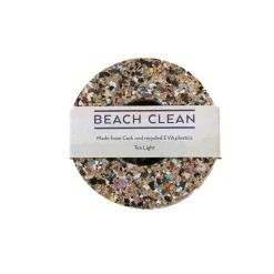 Liga Tableware Brands^Beach Clean Recycled Cork Tealight Holder, 9cm