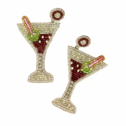 My Doris Tableware Brands^Beaded Martini Earrings