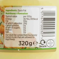 Bespoke Ingredients Brands|Oil, Vinegar & Dressings^Foods Duck Fat, 320g