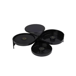 Cocktail'd Cocktail Making & Barware^Black 3 Part Glass Rimmer