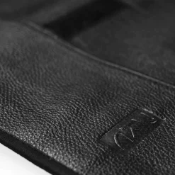 JKC Kitchen Knives^Black Buffalo Leather Knife Roll, 6 Slots