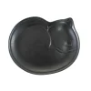 Kiji Stoneware & Ceramics Japanese Ingredients|Plates^Black Cat Japanese Large Plate, 28cm