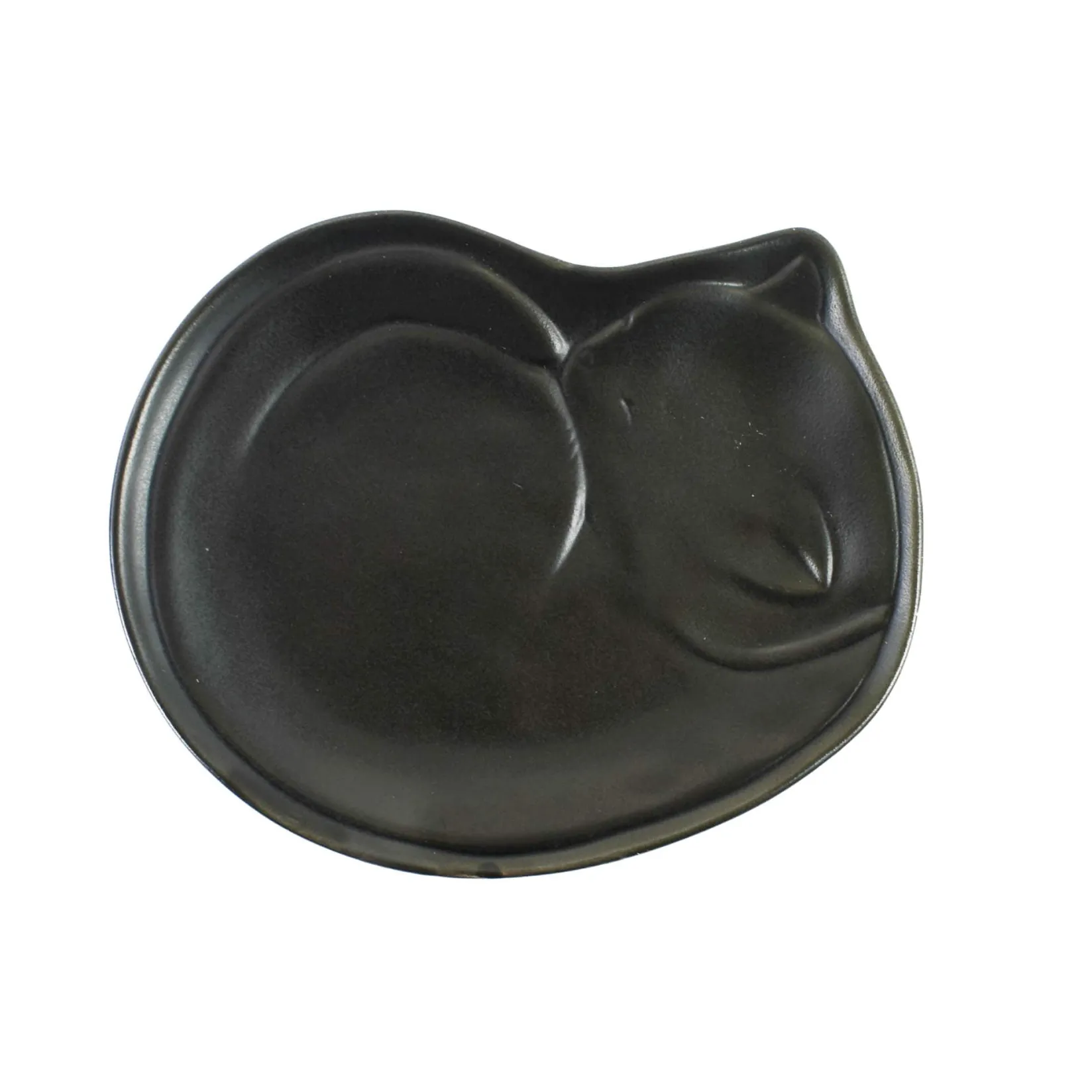 Kiji Stoneware & Ceramics Tableware Brands|Japanese Ingredients^Black Cat Japanese Side Plate, 17.5cm