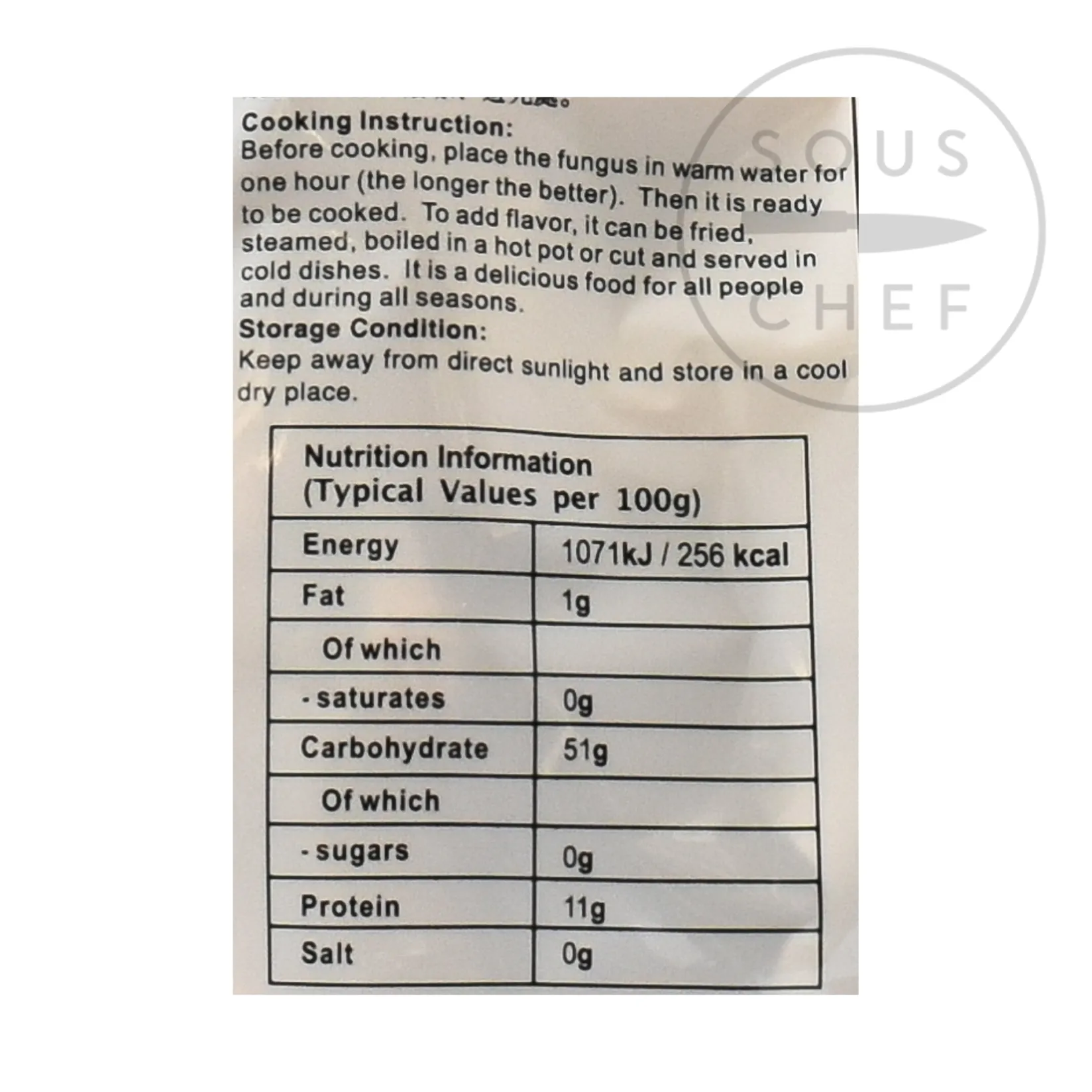 Chinese Ingredients Chinese Ingredients|Vegetables^Black Fungus - Wood Ear, 100g