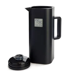 Balvi Tableware Brands^Black Thermos with Thermometer, 1 Litre