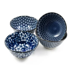 Kiji Stoneware & Ceramics Tableware Brands|Japanese Ingredients^Blue & White Rice Bowl Boxed Gift Set