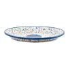 Kapka Tableware Brands^Blue Dot Enamel Oval Serving Tray, 31cm
