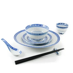Chinese Tableware Tableware Brands|Chinese Ingredients^Blue Rice Pattern Rice Spoon, 14cm
