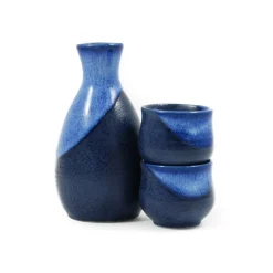 Kiji Stoneware & Ceramics Tableware Brands|Japanese Ingredients^Blue Sake Set
