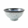 Kiji Stoneware & Ceramics Japanese Ingredients|Japanese Tableware^Blue Wave Large Rice Bowl, 15.5cm