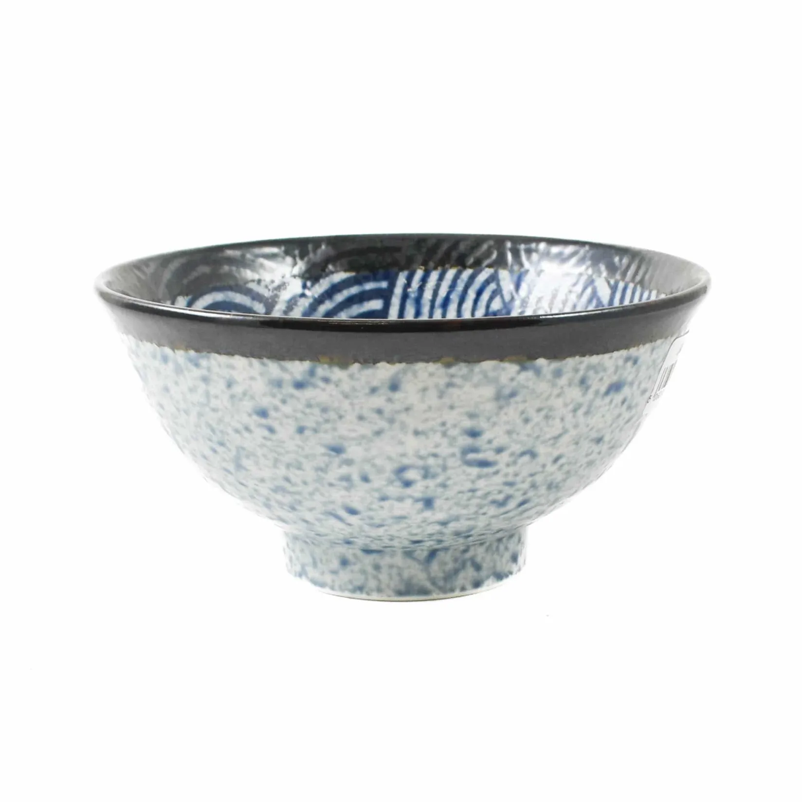 Kiji Stoneware & Ceramics Japanese Ingredients|Japanese Tableware^Blue Wave Large Rice Bowl, 15.5cm