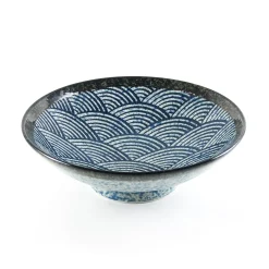 Kiji Stoneware & Ceramics Tableware Brands|Japanese Ingredients^Blue Wave Large Shallow Bowl, 24.3cm
