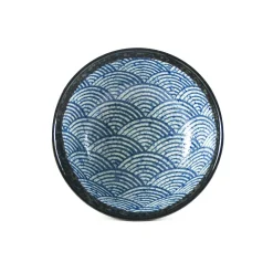 Kiji Stoneware & Ceramics Tableware Brands|Japanese Ingredients^Blue Wave Noodle Bowl, 16.8cm