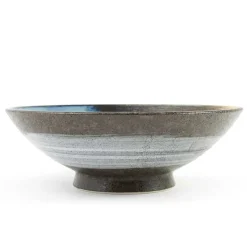 Kiji Stoneware & Ceramics Tableware Brands|Japanese Ingredients^Blue-Black Glaze Bowl, 24cm