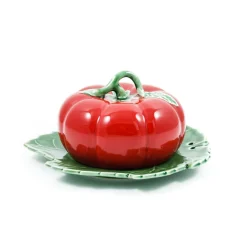 Bordallo Pinheiro Tableware Brands|Serveware^Tomato Butter Dish With Cover
