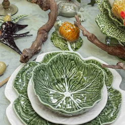 Bordallo Pinheiro Tableware Brands|Plates^White Cabbage Charger Plate, 30.5cm
