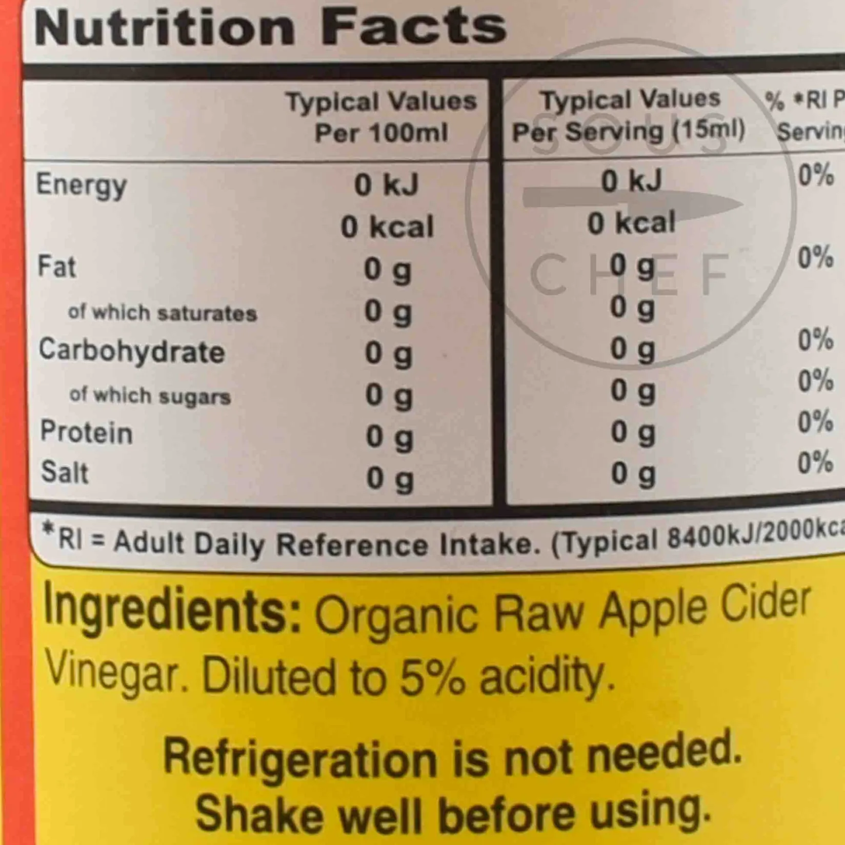 Bragg American Ingredients|Oil, Vinegar & Dressings^Apple Cider Vinegar