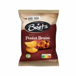 Bret's Crisps Ingredients Brands|Snacks^Bret's Braised Chicken Crisps, 125g