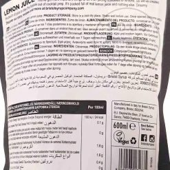 Bristol Syrup Co Ingredients Brands|Drinks^Lemon Juice, 600ml
