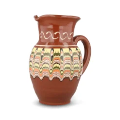 Bulgarian Pottery Jugs & Bottles|Tableware Brands^Bulgarian Troyan Brown Pitcher, 1 Litre