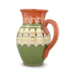 Bulgarian Pottery Jugs & Bottles|Tableware Brands^Bulgarian Troyan Mint Green Pitcher, 1 Litre