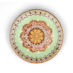 Bulgarian Pottery Plates|Crockery & Dinnerware^Bulgarian Troyan Mint Green Dinner Plate, 26cm