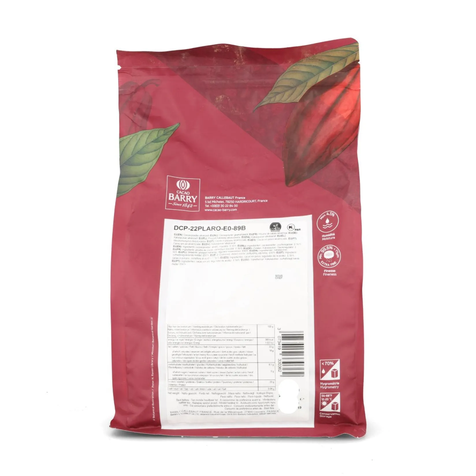 Cacao Barry Ingredients Brands|Chocolate & Sweets^Dark Brown Plein Arome Cocoa Powder, 1kg