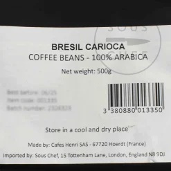 Cafes Henri Ingredients Brands|Drinks^Brazil Carioca Whole Coffee Beans, 500g