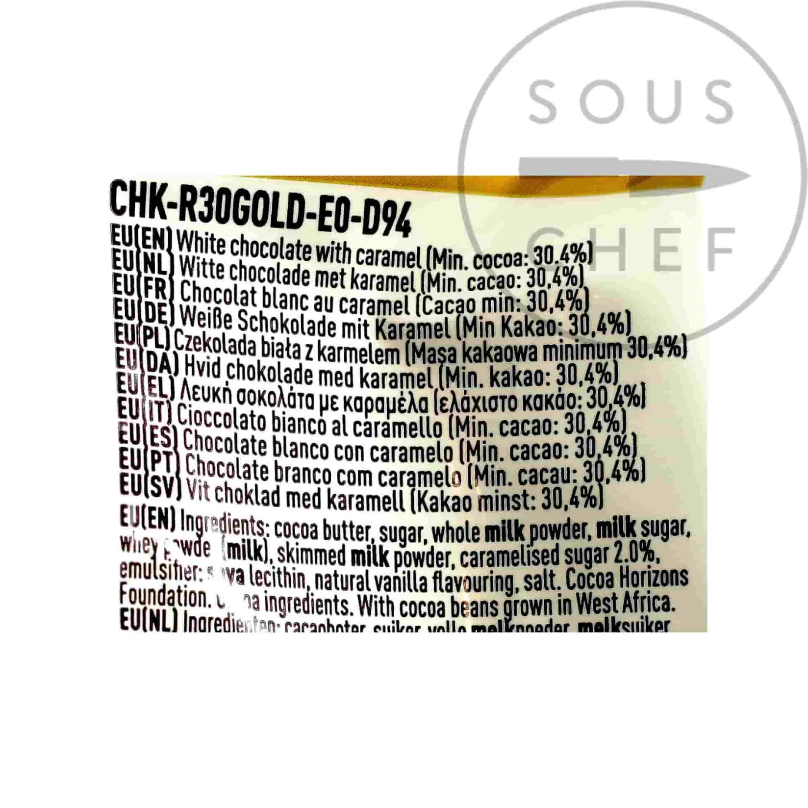 Callebaut Ingredients Brands|French Ingredients^Caramel Chocolate Couverture, 400g