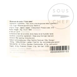 Japanese Ingredients Ingredients Brands|Japanese Ingredients^Candied Yuzu Peel, 30g